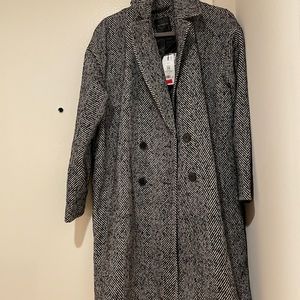 Grey Dynamite oversized plaid jacket with tags